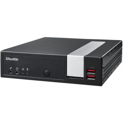 Shuttle XPС slim DL20N6V2 PC/munkaállomás alapgép 1,35 liter méretű számítógép Fekete Intel® SoC BGA 1090 N6005 2 GHz