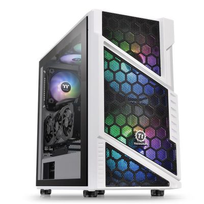 Thermaltake Commander C31 TG Snow ARGB Edition Midi Tower Fekete, Fehér