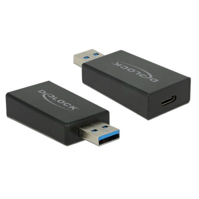 DeLOCK 65689 csatlakozó átlakító USB 3.1 Gen 2 Type-A USB 3.1 Gen 2 USB Type-C Fekete