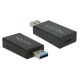 DeLOCK 65689 csatlakozó átlakító USB 3.1 Gen 2 Type-A USB 3.1 Gen 2 USB Type-C Fekete