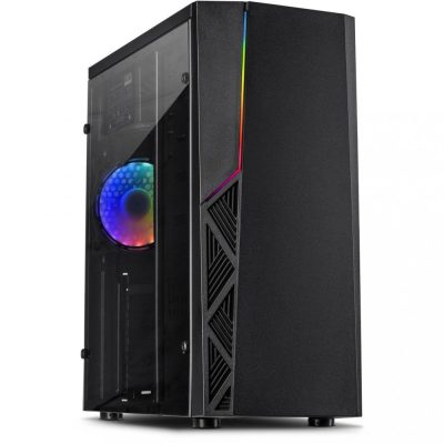 Inter-Tech B-02 RGB Tower Fekete