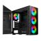 Savio PC Case Prime X1 ARGB Glass Black Midi Tower Fekete