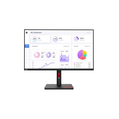 Lenovo ThinkVision T32p-30 LED display 80 cm (31.5") 3840 x 2160 pixelek 4K Ultra HD Fekete