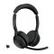 Jabra Evolve2 55 Headset Vezeték nélküli Fejpánt Iroda/telefonos ügyfélközpont Bluetooth Dokkoló Fekete