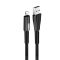 COLORWAY Kábel, USB - Apple Lightning (zinc alloy + led) 2.4A 1m black (CW-CBUL035-BK)