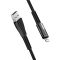 COLORWAY Kábel, USB - Apple Lightning (zinc alloy + led) 2.4A 1m black (CW-CBUL035-BK)