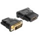 DeLOCK 65466 csatlakozó átlakító DVI 24+1 HDMI Fekete