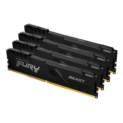 Kingston Technology FURY Beast memóriamodul 64 GB 4 x 16 GB DDR4