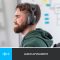 Logitech Zone Vibe 100 Headset Vezeték nélküli Fejpánt Hívás/zene Bluetooth Grafit