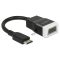 DeLOCK 65588 video átalakító kábel HDMI Type C (Mini) VGA (D-Sub) + 3.5mm Fekete