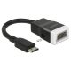 DeLOCK 65588 video átalakító kábel HDMI Type C (Mini) VGA (D-Sub) + 3.5mm Fekete