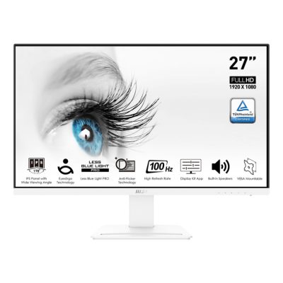 MSI Pro MP273AW számítógép monitor 68,6 cm (27") 1920 x 1080 pixelek Full HD LED Fehér