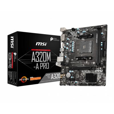 MSI A320M-A PRO alaplap AMD A320 AM4 foglalat Micro ATX