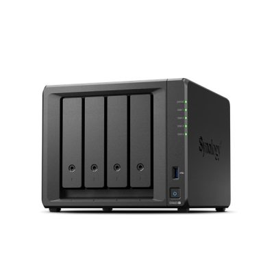 SYNOLOGY NAS 4 Fiókos AMD Ryzen R1600 2x2,6GHz, 16GB DDR4 ECC, 2x1GbE, 2xUSB3.2 - DS923+16G