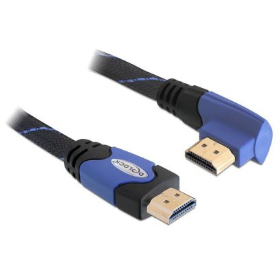 DeLOCK 2m High Speed HDMI 1.4 HDMI kábel HDMI A-típus (Standard) Fekete, Kék