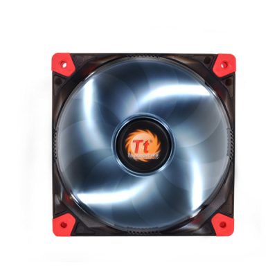 Thermaltake Luna 12 LED White Számítógép ház Ventilátor 12 cm Fekete, Vörös, Átlátszó