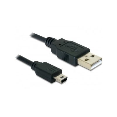 DeLOCK USB 2.0-A / USB mini-B 5pin - 0.70m USB kábel 0,70 M USB A Mini-USB B Fekete