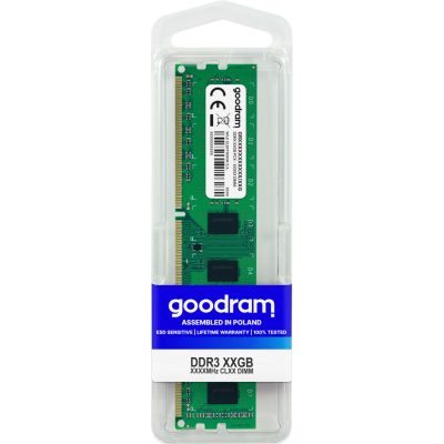 Goodram GR1333D364L9S/4G memóriamodul 4 GB 1 x 4 GB DDR3 1333 Mhz