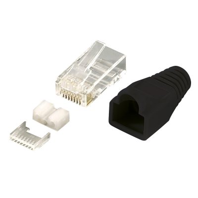 LogiLink MP0022 vezeték csatlakozó RJ45 Fekete, Átlátszó