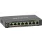 NETGEAR 8-Port Gigabit Ethernet PoE+ Plus Switch (GS308EP) Vezérelt L2/L3 Gigabit Ethernet (10/100/1000) Ethernet-áramellátás (PoE) támogatása Fekete