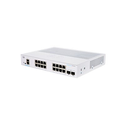 Cisco CBS350-16T-2G-EU hálózati kapcsoló Vezérelt L2/L3 Gigabit Ethernet (10/100/1000) Ezüst