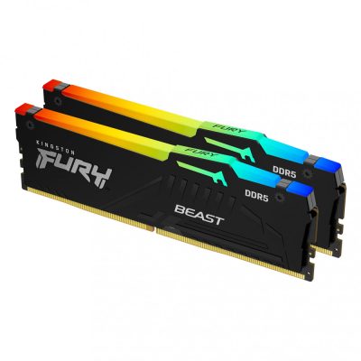 Kingston Technology FURY Beast RGB memóriamodul 32 GB 2 x 16 GB DDR5 5600 Mhz