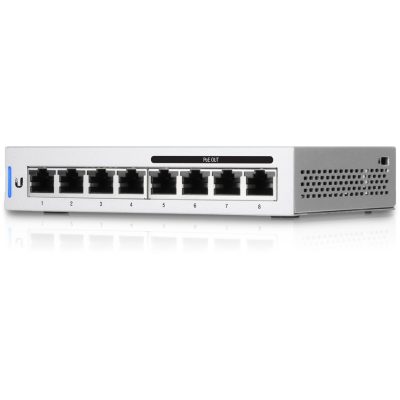 Ubiquiti UniFi 5 x Switch 8 Vezérelt Gigabit Ethernet (10/100/1000) Ethernet-áramellátás (PoE) támogatása Szürke