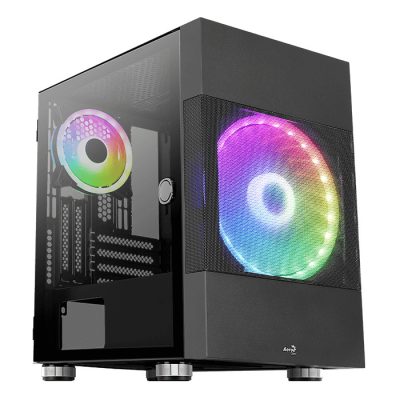 Aerocool Atomic Mini Tower Fekete