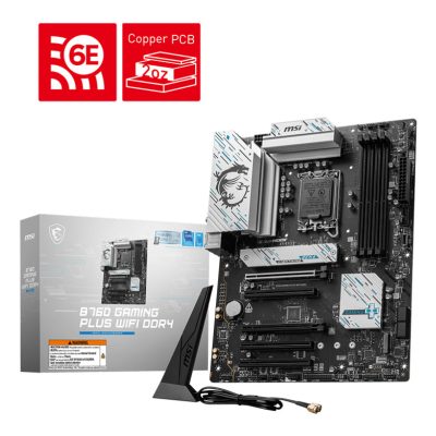 MSI B760 GAMING PLUS WIFI DDR4 alaplap Intel B760 LGA 1700 ATX