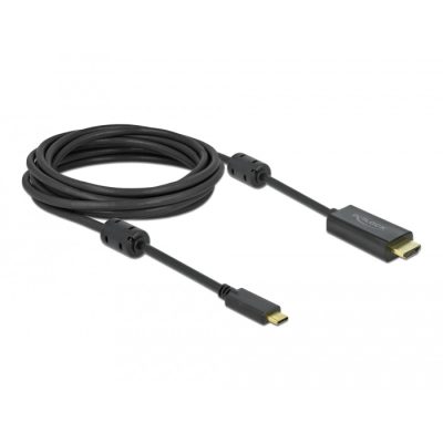 DeLOCK 85972 video átalakító kábel 5 M USB C-típus HDMI Fekete