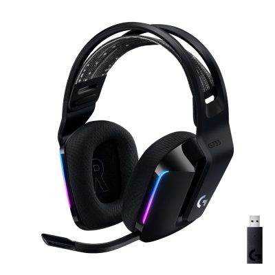 Logitech G G733 Headset Vezeték nélküli Fejpánt Játék Fekete