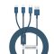 Baseus CAMLTYS-03 USB kábel 1,5 M USB A USB C/Micro-USB B/Lightning Kék