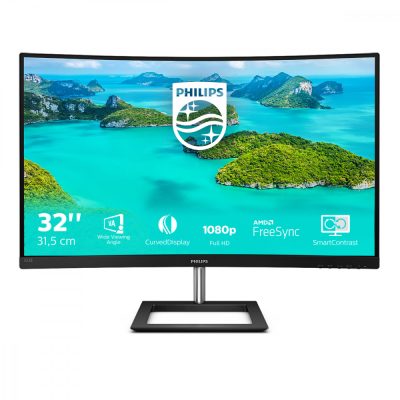 Philips E Line 322E1C/00 LED display 80 cm (31.5") 1920 x 1080 pixelek Full HD LCD Fekete