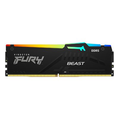 Kingston Technology FURY Beast RGB memóriamodul 8 GB 1 x 8 GB DDR5 5600 Mhz