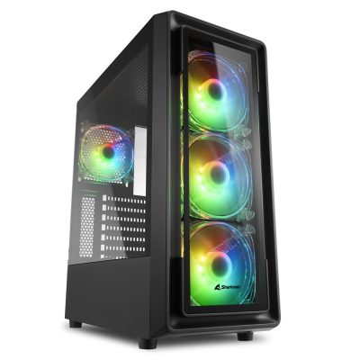 Sharkoon TK4 RGB Midi Tower Fekete