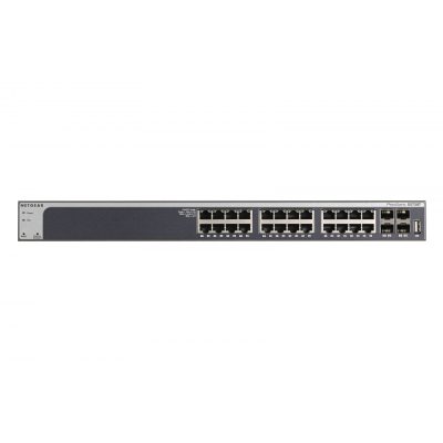 NETGEAR XS728T Vezérelt L2+/L3 10G Ethernet (100/1000/10000) Fekete