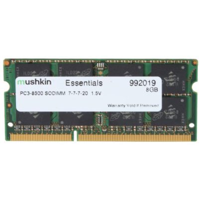 Mushkin SO-DIMM 8GB DDR3 Essentials memóriamodul 1 x 8 GB 1066 Mhz