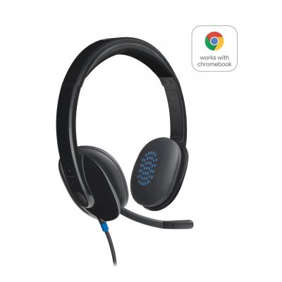 Logitech H540 Headset Vezetékes Fejpánt Iroda/telefonos ügyfélközpont USB A típus Fekete