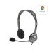 Logitech H111 Headset Vezetékes Fejpánt Iroda/telefonos ügyfélközpont Szürke