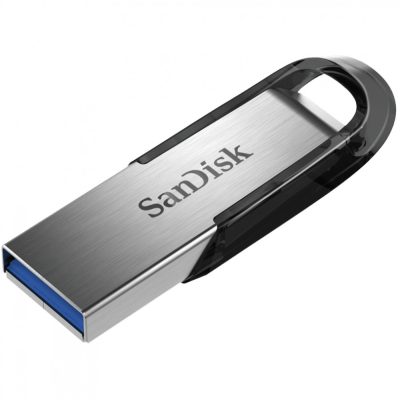 SanDisk Ultra Flair USB flash meghajtó 32 GB USB A típus 3.0 Fekete, Rozsdamentes acél