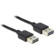 DeLOCK 3m USB 2.0 A USB kábel USB A Fekete