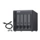 QNAP TR-004 tárolóegység burkolat HDD/SSD ház Fekete 2.5/3.5"