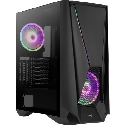 Aerocool Visor Midi Tower Fekete