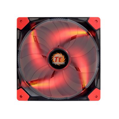 Thermaltake CL-F022-PL14RE-A számítógépes hűtőrendszer Számítógép ház Ventilátor 14 cm Fekete