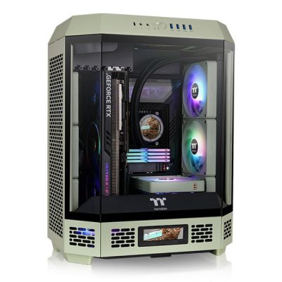 Thermaltake CA-1Z1-00MEWN-00 számítógép ház Midi Tower Világoszöld