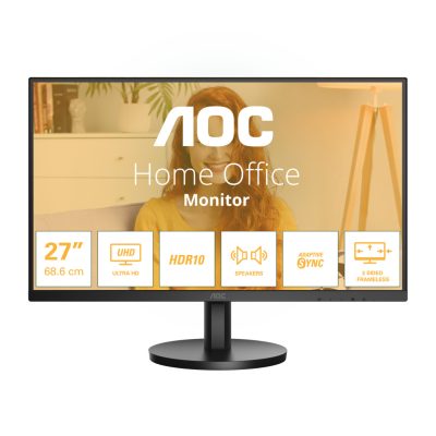 AOC B3 U27B3A számítógép monitor 68,6 cm (27") 3840 x 2160 pixelek 4K Ultra HD LCD Fekete