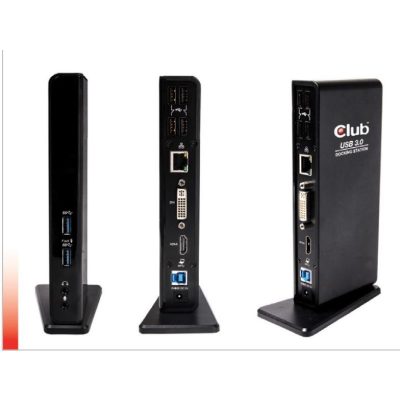 CLUB3D SenseVision USB3.0 Dual Display Docking Station