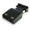Savio CL-145 VGA to HDMI converter Audio Full HD Black - Audio/Multimedia