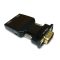Savio CL-145 VGA to HDMI converter Audio Full HD Black - Audio/Multimedia