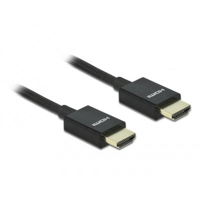 DeLOCK 85383 HDMI kábel 0,5 M HDMI A-típus (Standard) Fekete